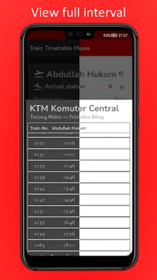 Train Timetable Malaysia android App screenshot 4